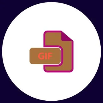 GIF computer symbol イラスト素材