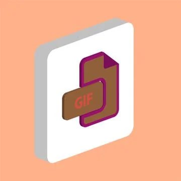 GIF computer symbol イラスト素材