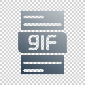 Gif document gradient fill icon. can be used for website, ui and mobile app. Illustrazione stock