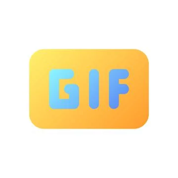 GIF pixel perfect flat gradient color ui icon 스톡 일러스트