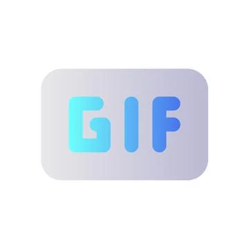 GIF pixel perfect flat gradient two-color ui icon Illustrazione stock