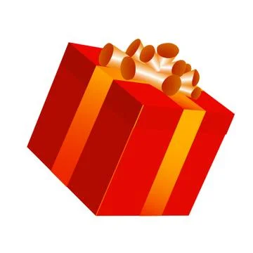 Gifrt box. Illustrazione stock