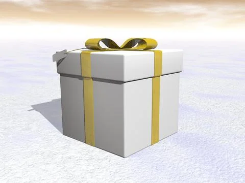 Gift - 3D render Stock Illustration