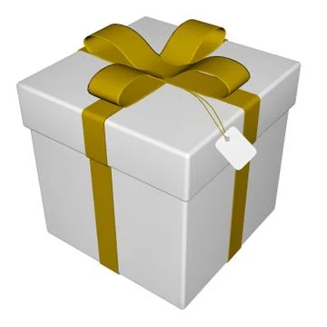 Gift - 3D render Stock Illustration