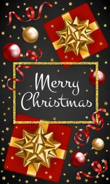 Gift and baubles Stock Illustration