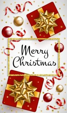 Gift and baubles Illustrazione stock