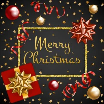 Gift and baubles Illustrazione stock