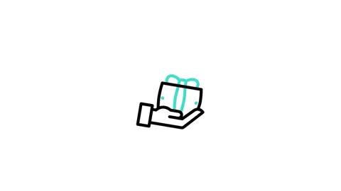 Gift Animated Icon Stock Footage 320200508