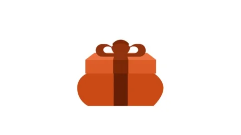 Gift animation Vídeos de archivo 195943504