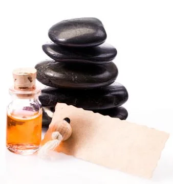 Gift of an aromatherapy massage Stock Photos