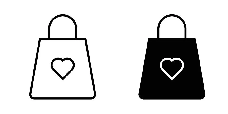 Gift bag icon for design projects and web UI Ilustração Stock