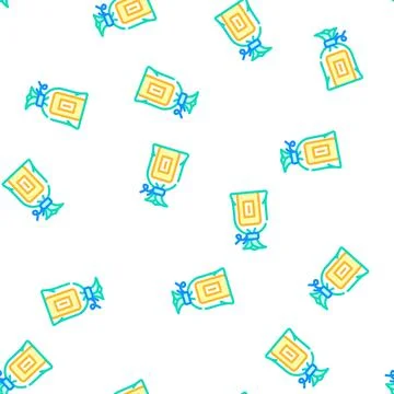 Gift bag soap vector seamless pattern Stock Illustration