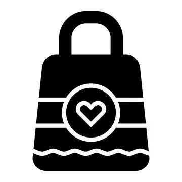 Gift bag Vector Icon Design Illustration Stock Illustration