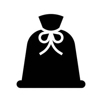 Gift bag vector illustration, solid style icon イラスト素材