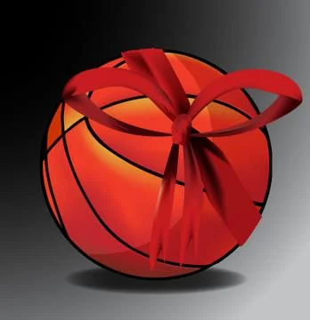 Gift basketball 스톡 일러스트