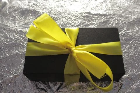 Gift on a beautiful background Stock Photos