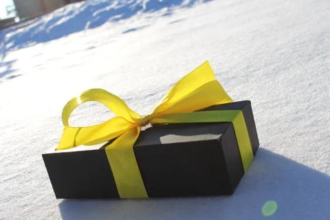 Gift on a beautiful background Foto stock