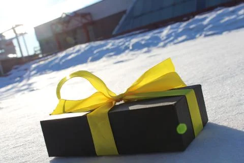 Gift on a beautiful background Foto stock