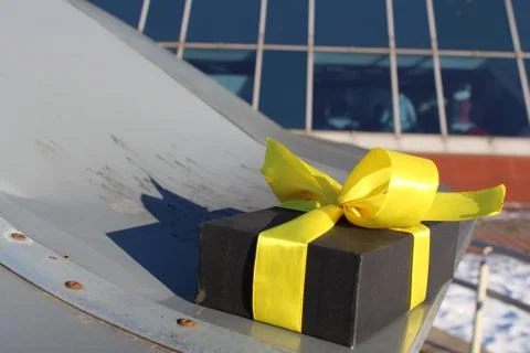 Gift on a beautiful background Foto stock