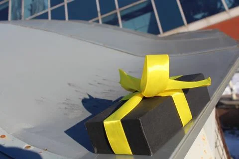 Gift on a beautiful background Foto stock