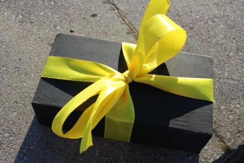 Gift on a beautiful background Stock Photos