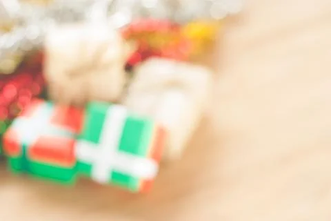 Gift blur background Stock Photos