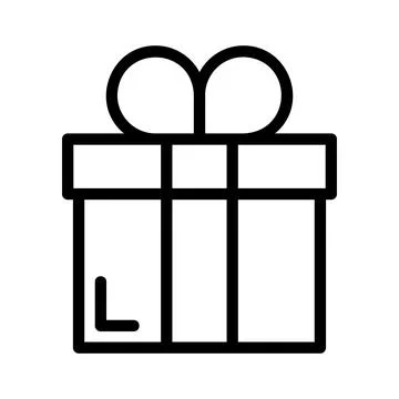 Gift bonus free e commerce icon Stock Illustration