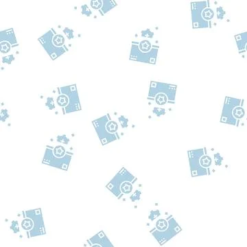 Gift bonus glyph seamless pattern 库存插图