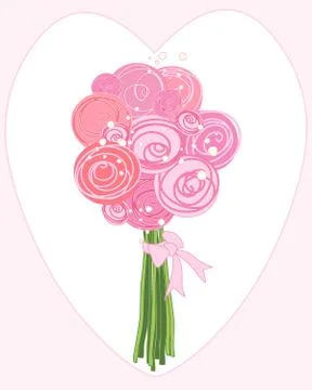 Gift bouquet Stock Illustration