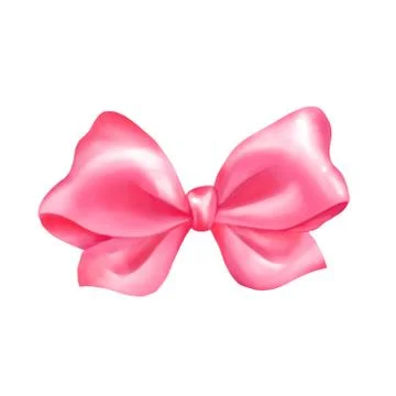 Gift bow isolated on white Stock Illustration