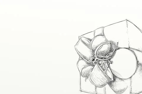 A gift with bow to make your personal wishes Stock Illustration