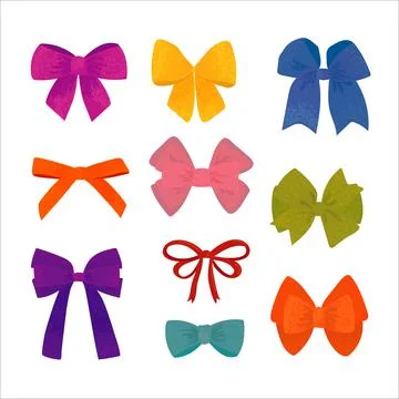 Gift Bows Illustration Illustrazione stock