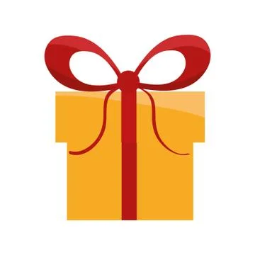 Gift bowtie present design Stock Illustration