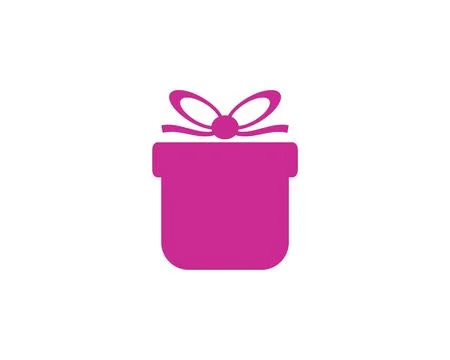 Gift box 2 logo icon template Stock Illustration