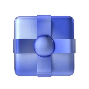 Gift box. 3D Christmas element. Stock Illustration