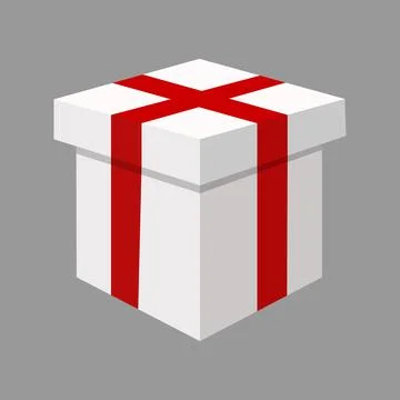 Gift box 3d, vector illustration. Stock Illustration