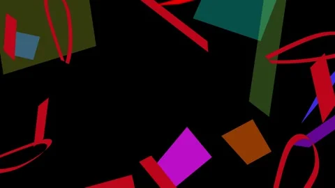Gift box animation. Gift box with geometric graphic holiday background video. Stock Footage 289901233