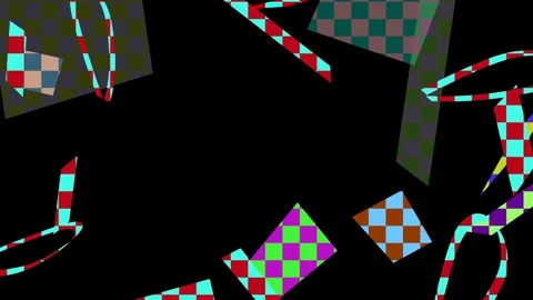 Gift box animation. Gift box with geometric graphic holiday background video. Vídeo Stock 289901617