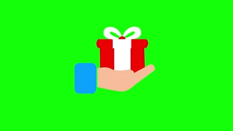 Gift Box Animation on Green Screen Stock-Footage 335180885