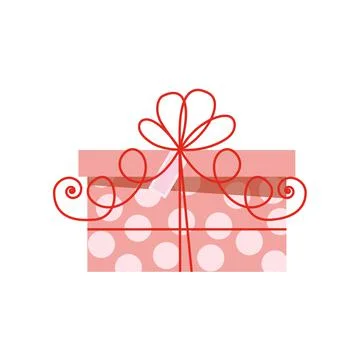 Gift box for any holiday, vector illustration Stock Illustration