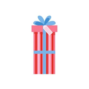Gift box for any holiday, vector illustration Stock Illustration