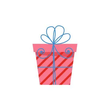 Gift box for any holiday, vector illustration 스톡 일러스트