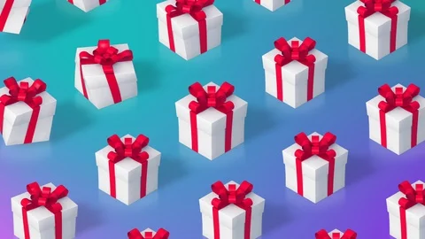 Gift Box Background Stock Footage 89459511