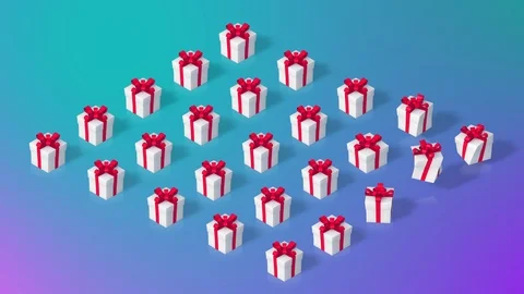 Gift Box Background Stock Footage 89459519