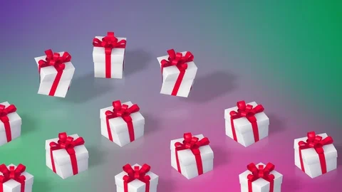 Gift Box Background Stock Footage 89533663
