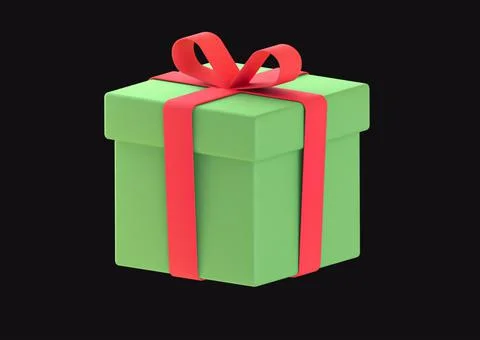 Gift box with black background graphics design Stock Illustration