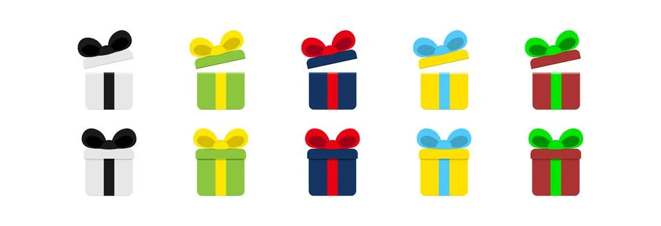 Gift box with a bow. Stock Illustration