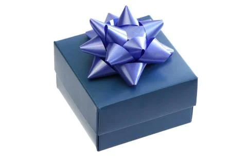 Gift box with bow Stock Photos
