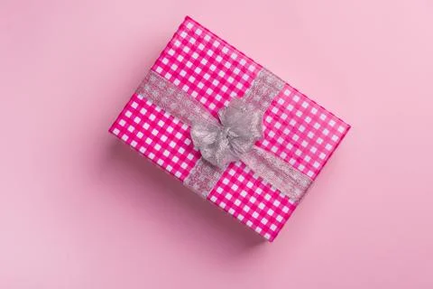 Gift box with bow Stock Photos
