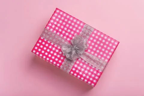 Gift box with bow Stock Photos